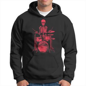 Skeleton Drummer On Drums For Musicians Hoodie - Geschenkecke