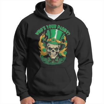 Skull Vintage Retro Who’S Your Paddy St Patrick's Day Hoodie | Mazezy
