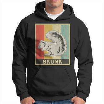 Skunk Retro Style Vintage Skunk Lovers Hoodie - Monsterry CA