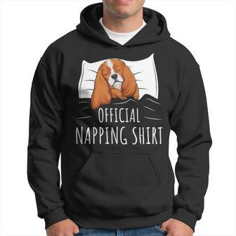 Sleeping Cavalier King Charles Spaniel Dog Official Napping T Hoodie | Mazezy