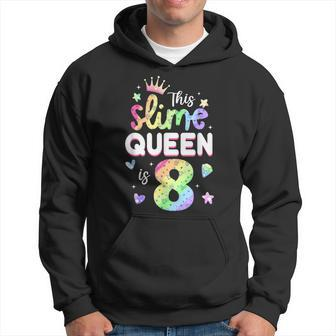 This Slime Queen Is 8 Year Old 8Th Birthday For Girls Hoodie - Thegiftio UK
