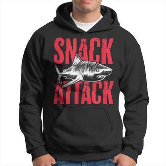 Snack Attack Shark Ocean Marine Biologist Hoodie - Monsterry UK