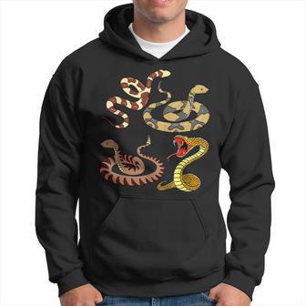 Snakes Reptile Science Biology Hoodie - Monsterry