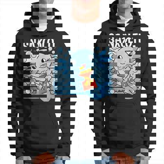 Snaxolotl Axolotl Blue Kawaii Axolotl Lover Hoodie - Thegiftio