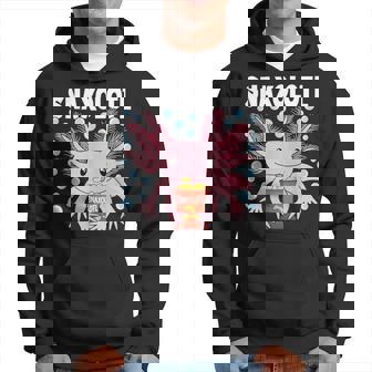 Snaxolotl Pink Kawaii Axolotl Lover Hoodie - Thegiftio