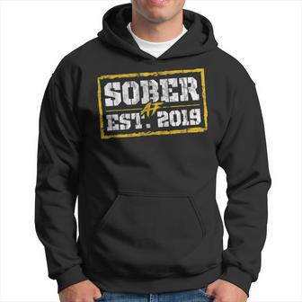 Sober Af Since 2019 3 Year Sobriety Anniversary Hoodie - Monsterry CA