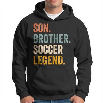 Soccer For Boys 8-12 Retro Son Brother Soccer Hoodie - Thegiftio UK
