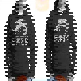 Soccer City Of Seattle Skyline Cool Team Hoodie | Mazezy