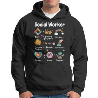 Social Worker Work Love Social Work Month Hoodie - Seseable