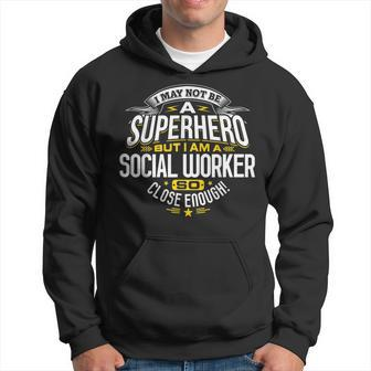 Social Worker Idea Superhero Social Worker Hoodie - Monsterry AU