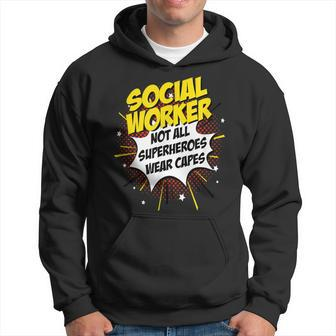 Social Worker Superhero Product Comic Idea Hoodie - Monsterry