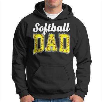 Softball Dad Father's Day Like A Baseball Dad Softball Coach Hoodie - Thegiftio UK