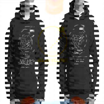 Solar Eclipse 2024 Akron Oh Ohio Totality Eclipse Hoodie - Seseable