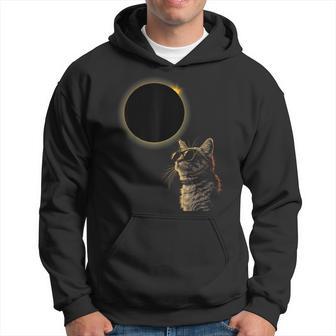Solar Eclipse 2024 Solar Eclipse Glasses Cat Lovers Hoodie - Thegiftio UK
