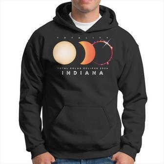 Solar Eclipse 2024 Indiana Total Eclipse America Graphic Hoodie - Monsterry AU