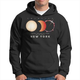 Solar Eclipse 2024 New York Total Eclipse American Graphic Hoodie - Monsterry AU