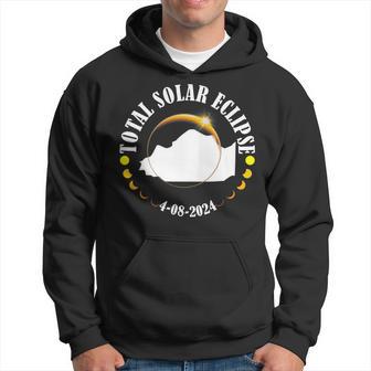 Solar Eclipse 2024 Party Illinois Total Usa Map Totality Hoodie - Thegiftio UK