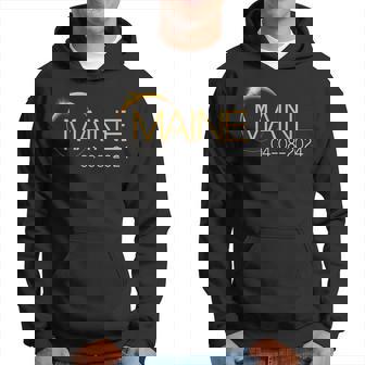 Solar Eclipse 2024 State Maine Total Solar Eclipse Hoodie - Thegiftio