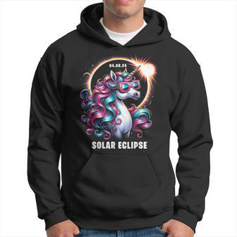 Solar Eclipse 2024 Total Eclipse April 8Th 24 Unicorn Hoodie | Mazezy