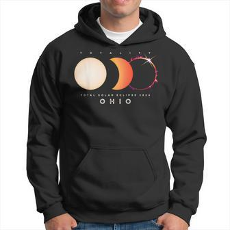 Solar Eclipse 2024 Total Eclipse Ohio America Graphic Hoodie - Monsterry UK