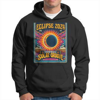 Solar Eclipse Retro Style Path Of Totality 2024 Vintage Hoodie - Thegiftio UK