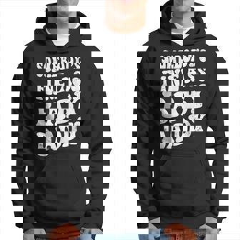 Somebody's Fine Ass Baby Daddy Retro Father's Day Men Hoodie - Thegiftio