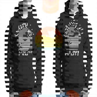Sometimes I Wet My Plants Retro Vintage Garden Hoodie - Monsterry
