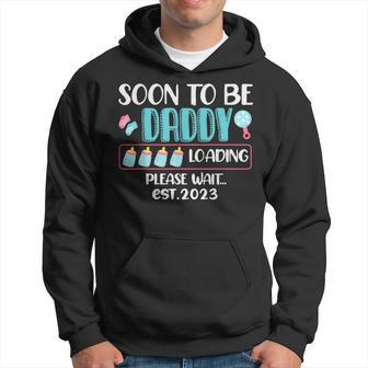 Soon To Be Daddy 2023 Loading Baby Shower Gender Reveal Hoodie - Monsterry DE