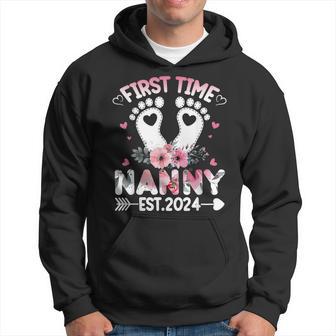 Soon To Be Nanny 2024 Pregnancy Announcement Hoodie - Thegiftio UK