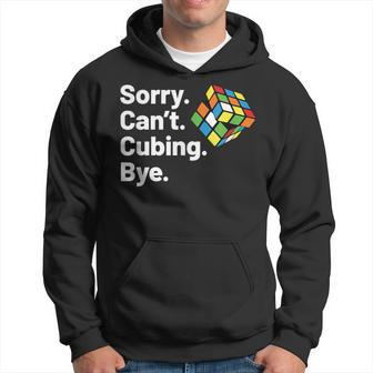 Sorry Can't Puzzle Cubes Speed Cubing Youth Math Hoodie - Thegiftio UK