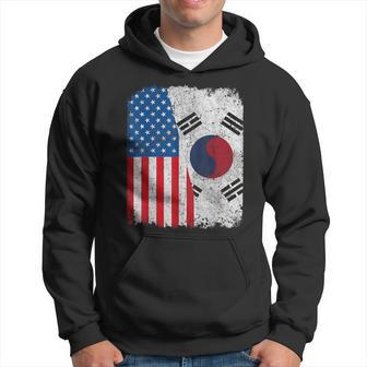 South Korean American Flag Half Usa South Korea Root Proud Hoodie - Monsterry AU