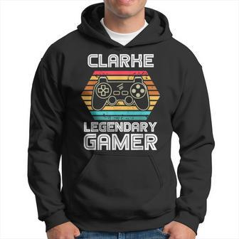 Special Clarke Legendary Video Gamer Custom Name Hoodie - Seseable