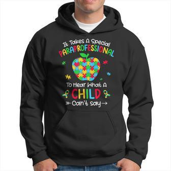 Special Paraprofessional Autism Awareness Teacher Hoodie - Monsterry