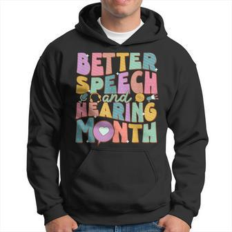 Speech And Hearing Month Slp Speech Language Therapist Hoodie - Thegiftio UK