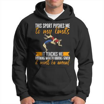 This Sport Pushes Me To My Limits Professional Top Wrestling Hoodie - Monsterry UK