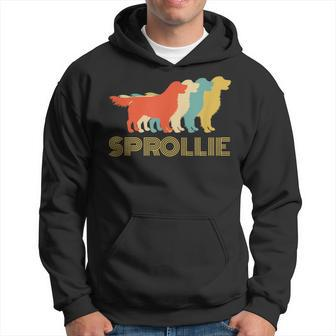 Sprollie Dog Breed Vintage Look Silhouette Hoodie - Monsterry DE