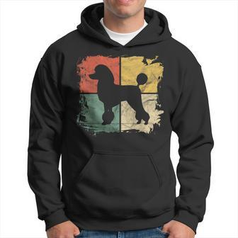 Square Retro Poodle Owner Dog Poodle Dad Mom Hoodie - Monsterry UK