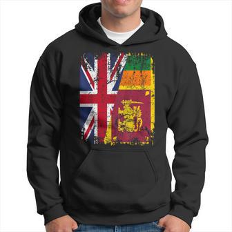 Sri Lanka Half Britain Uk Friendship Flag Sri Lankan Hoodie - Thegiftio UK