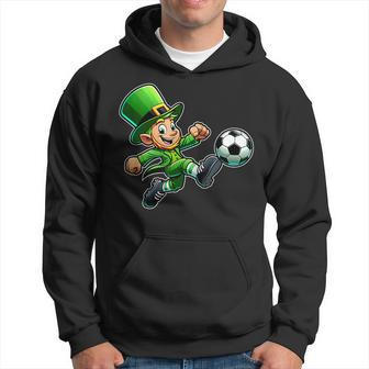 St Patrick's Day Irish Leprechaun Soccer Team Player Hoodie - Thegiftio UK