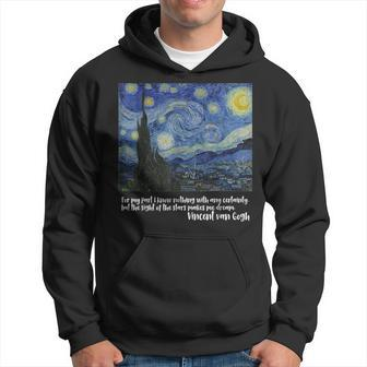 Starry Night By Vincent Van Gogh Famous Painting Hoodie - Thegiftio UK