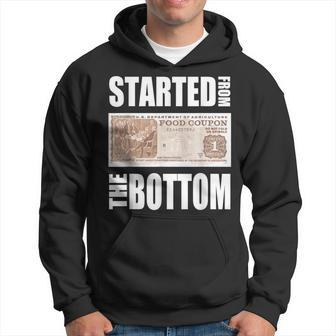 Started From Bottom Food Stamp Apparel Hoodie | Mazezy