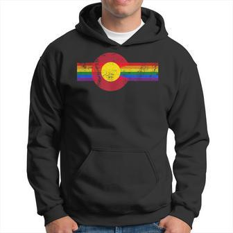 State Of Colorado Flag Gay Pride Lgbtq Hoodie - Monsterry CA