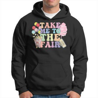 Take Me To The State Fair With Cotton Candy And Pop Corn Hoodie - Monsterry