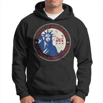 Statue Of Liberty Nation Of Immigrants Patriotic Hoodie - Monsterry CA