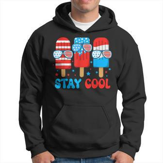 Stay Cool 4Th July Popsicle American Flag Boy Toddler Hoodie - Thegiftio UK