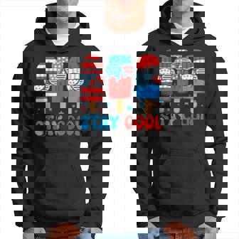 Stay Cool 4Th July Popsicle American Flag Boy Toddler Hoodie - Thegiftio UK
