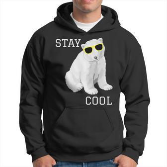 Stay Cool Cute Baby Polar Bear Cub With Sunglasses Hoodie - Monsterry CA