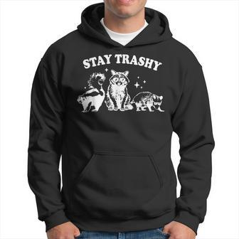 Stay Trashy Raccoon Opossum Skunk Hoodie | Mazezy