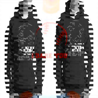 Steal I Dare You Baseball Catcher Youth Baseball Player Hoodie - Thegiftio UK