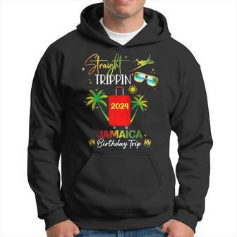 Straight Trippin' Jamaica Vacation 2024 Birthday Family Trip Hoodie - Seseable
